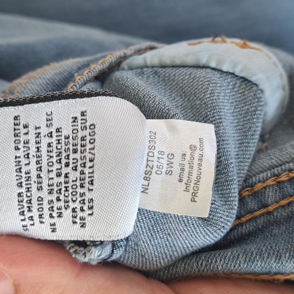 DKNY Girls Denim Jean Jacket Gold Sequin Heart Logo Y2k Stretch Comfy - Picture 11 of 11